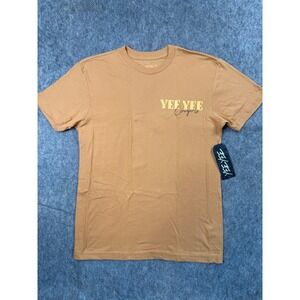 Yee Yee Cowgirls Graphic T-Shirt Tan Brown Small Rodeo Horse NWT